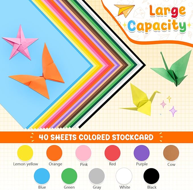 40 Sheets Red Card Stock, 180gsm/65lb Cardstock Paper 8.5" x 11", Bulk Craft Paper for Printing, Crafting, Scrapbooking, Party Decorations