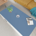 Zinkooat Leather Table Cover,1.8mm Thick,24x60 Inch Desk Cover,Large Desk Mat,Table Protector,Table Cover Protector,Desk Protector,Table Pad,(Grayish Blue+Dark Green,24x60)