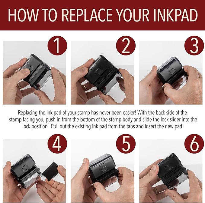 Self Inking Modern Address Stamps | Custom Return Address Stamper (Minimalist Left, Large)