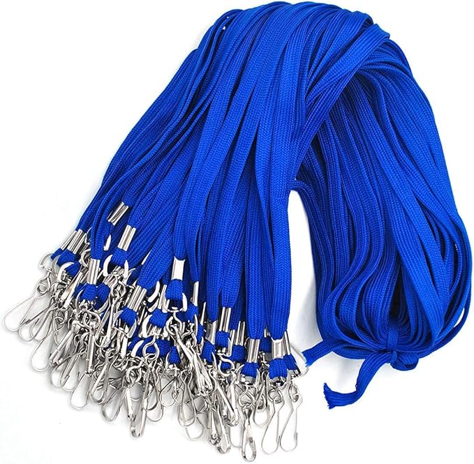 Bird Fiy Lanyard 100 Pack Bulk Badge Lanyards for ID Badges Neck Cruise Name Tag ID Holder