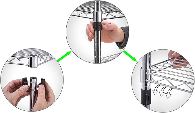 Regal Altair 14" Deep x 24" Wide x 74" Height Wire Shelving Kit | 5-Tier | NSF Commercial Storage Rack Unit