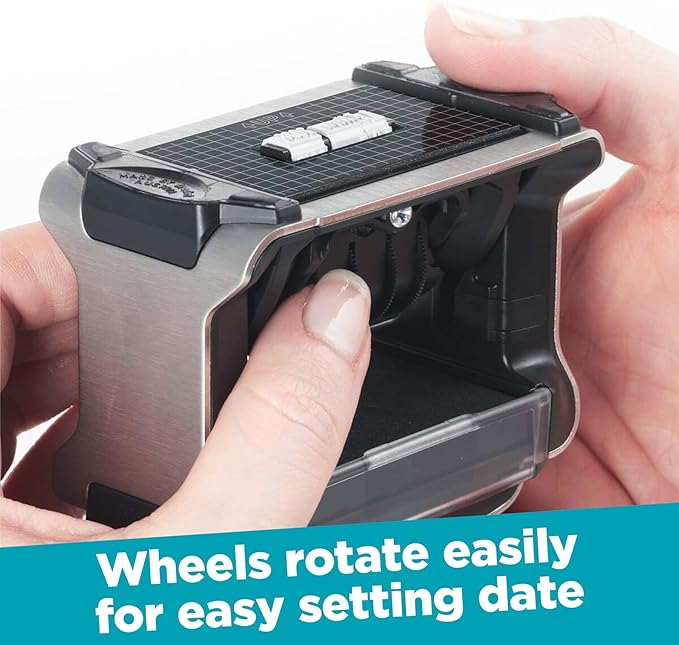 Trodat 5430 Professional Self-Inking Date Stamp with Posted - Black Ink