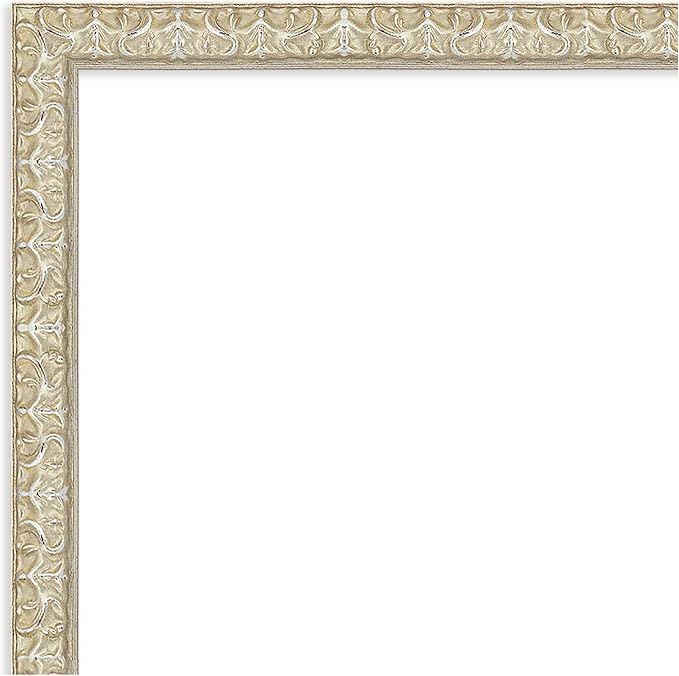 Amanti Art Silver Framed Magnetic Board 22x26 Medium Vision Board for use with Magnets, 100% Metal Sheet to Display Items as Office Decor or for Home Organization in mudroom, Kitchen or Kids Room