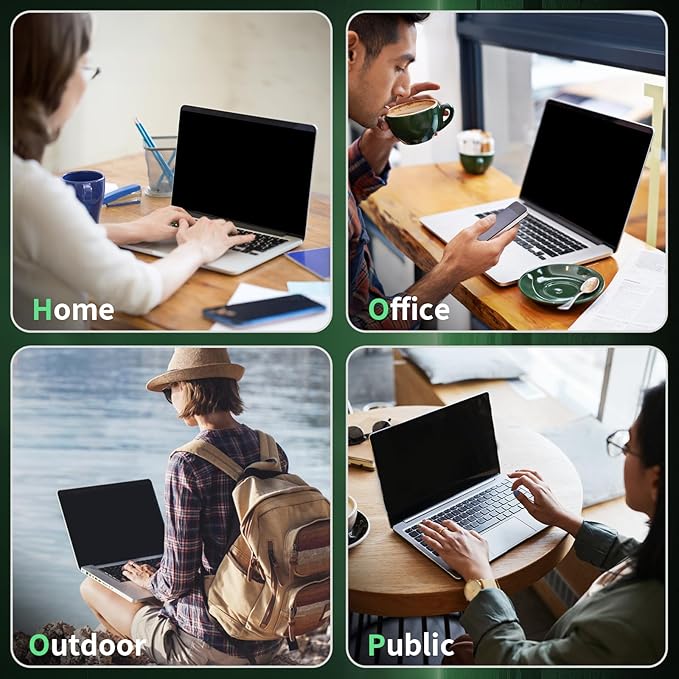 Mao Yeye Laptop Privacy Screen 13.3 Inch-16:10 Aspect Ratio Anti-Glare Blue Light Film Computer Monitor Protector, Bubble-Free shield Removable 13in Filter for Lenovo HP Acer Asus Thinkpad Envy Xps