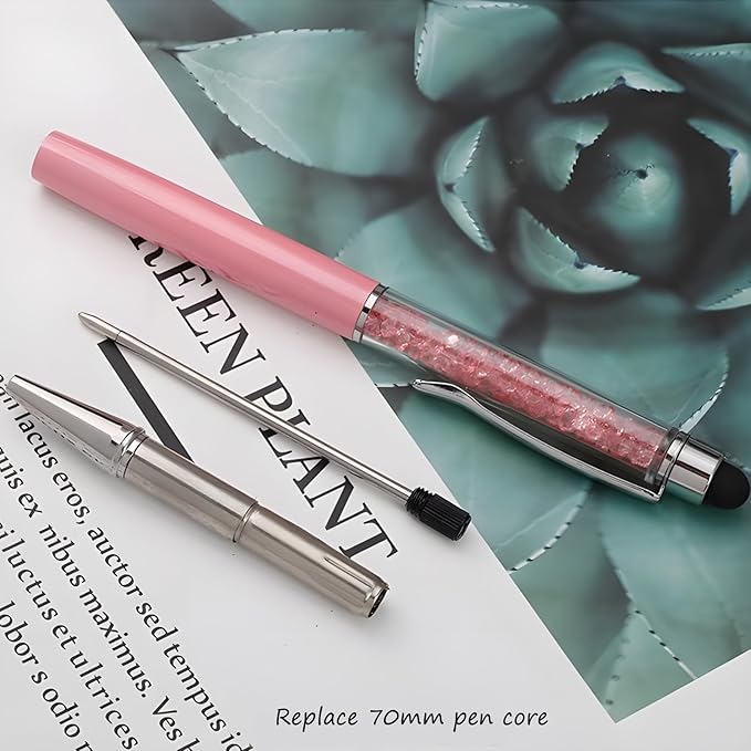 Yucold Customized Pens with Name/Logo - Touch Screen Stylus Ballpoint Pen, Perfect for Weddings, Business & Personalized Gifts (Lake blue,150)