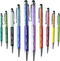 Yucold Customized Pens with Name/Logo - Touch Screen Stylus Ballpoint Pen, Perfect for Weddings, Business & Personalized Gifts (Multicolor,20)
