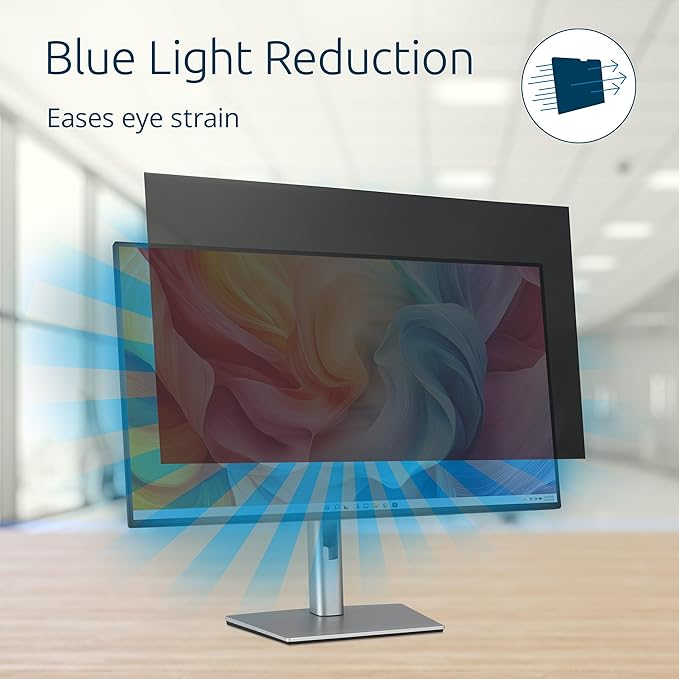 Kensington High Clarity Privacy Screen for 24 inch 16:9 Widescreen Monitor, Easy Installation Computer Privacy Filter for Desktop, 2H Hardness Protection, Compatible with LG Samsung Dell, HC240A169A