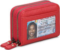GOIACII Small Genuine Leather Wallet for Women, RFID Blocking Credit Card Holder Wallet