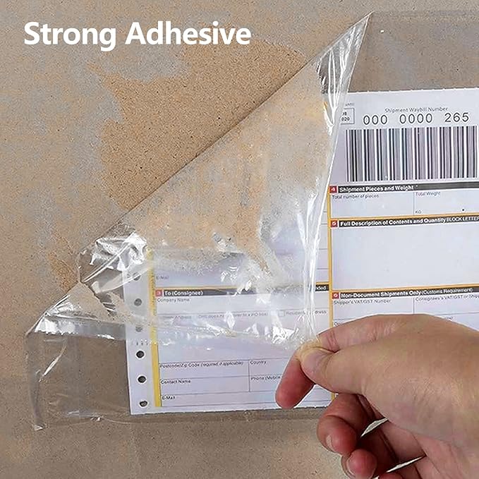 RyhamPaper Packing List Envelopes, Clear 7.5" x 5.5" Self Adhesive Shipping Labels Envelope Pouches (2000 Pack)