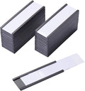 Eeoyu Magnetic Label Holders with Magnets Magnetic Data Card Holders with Clear Plastic Protectors for Metal Shelf, Whiteboard, Set of 30 (1 x 3 Inch)