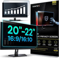 Universal Acrylic 20, 20.2, 21.5, 21.6, 22 Inch Computer Privacy Screen Filter for Widescreen Computer Monitors - 19.4" x 12.6"(492 x 319mm) - Monitor Frame Hanging Type
