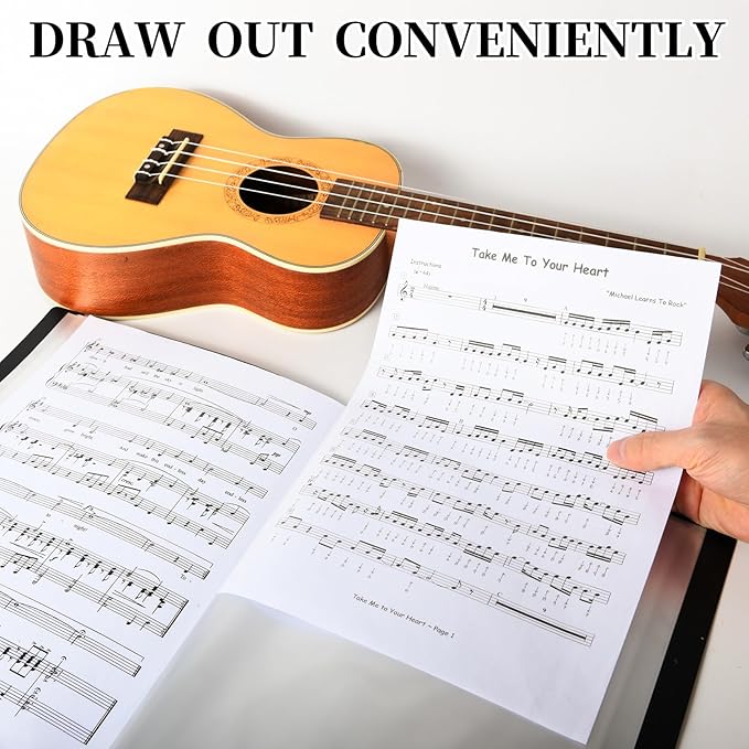 Music Folder Sheet Music Folders Binder 12 Pack Music Choral Storage Holder Band Folder (12)
