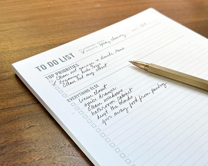 Two Tumbleweeds To Do List Notepad - Daily Task Planner, Checklist, and Organizer - Planner pad for work and school productivity - 7 x 10" - 50 Sheets
