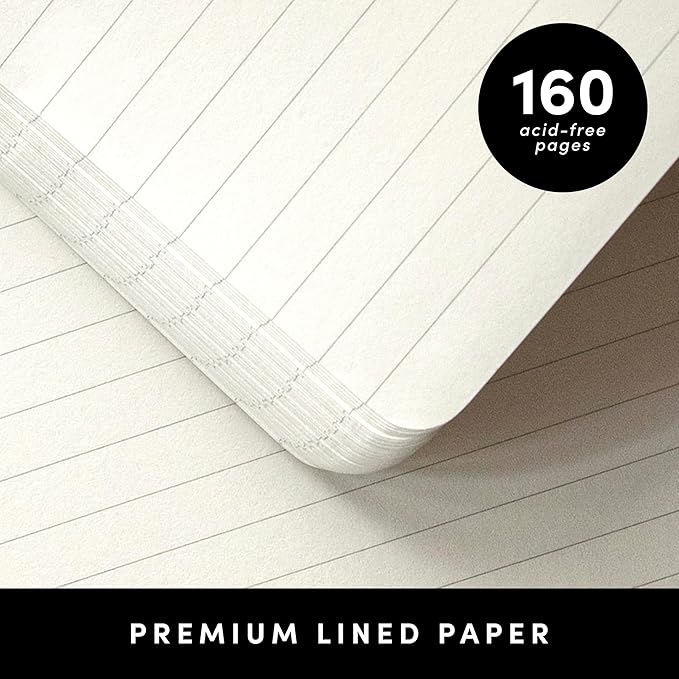 PAPERAGE Lined Spiral Journal Notebook, (Painted Floral), 160 Pages, Hardcover Journal for Women & Men, Medium 5.5 in x 8 in - 100 GSM, Thick Paper, Spiral Notebook for Work, School & Journaling