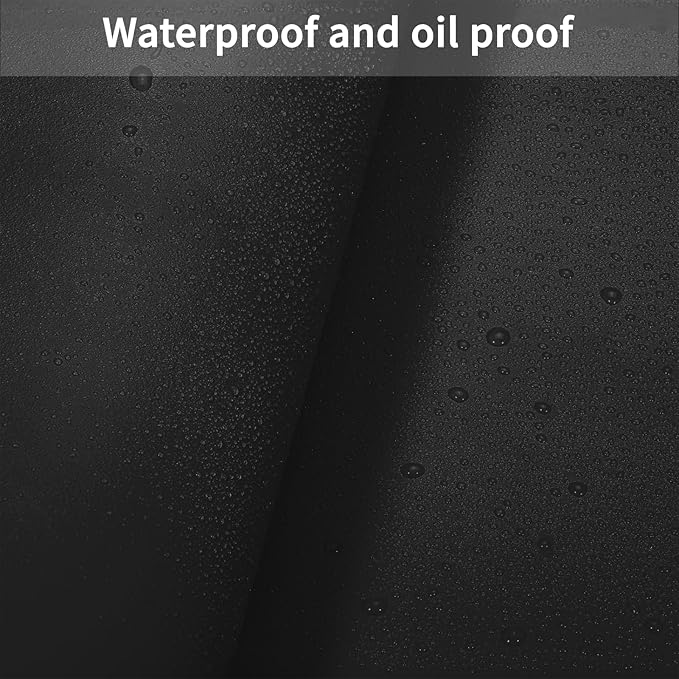 Zinkooat Leather Table Cover,1.8mm Thick,35.4x70.9 Inch Table Protector,Table Protector for Dining Room Table,Table Cover Protector,Dining Room Table Protector Pad(Black+Gray,35.4x70.9)