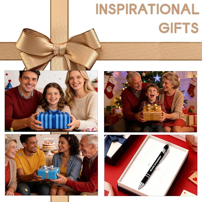 CRME Best Inspirational Pen Motivate Oneself Fun Office Supplies Fancy Gift Pen Office Gifts for Coworkers Meaningful Inspirational Gifts for Back-to-School Season,Holidays