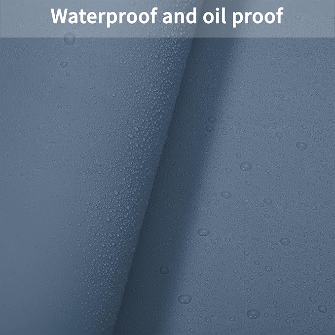 Zinkooat Leather Table Cover,1.8mm Thick,30x48 Inch Desk Cover,Large Desk Mat,Table Protector,Table Cover Protector,Table Top Protectors for Wood,Desk Writing Mat(Grayish Blue+Dark Green,30x48)