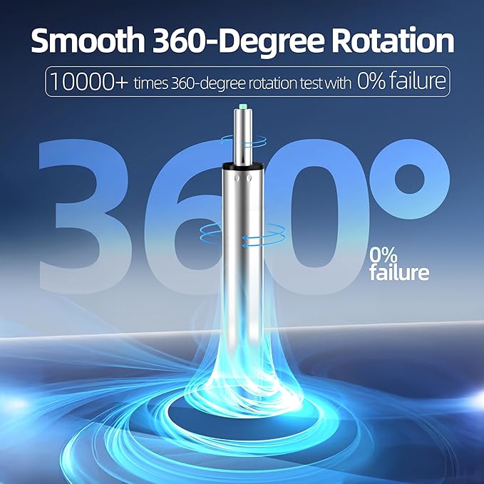 9 Inches to 13 Inches Office Chair Cylinder Replacement, 4'' Stroke, Heavy Duty 1000 lbs, Hydraulic Pneumatic Shock Piston, Universal Gas Cylinder Fit for Most Office Chairs, Class 4 (Polished Steel)