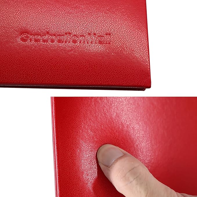 GraduationMall 8.5"x11" Smooth Padded Diploma Cover Certificate Holder Red,12-Packs