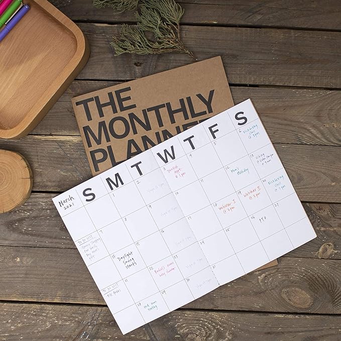 The Monthly Planner Undated (Large x 2 Pack)