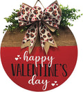 Wood front door sign Wood sign Home decor Welcome sign Sign for front door House warming gift Wedding gift (Happy Valentine's Day(UV014(A60) S005), 15" Width)