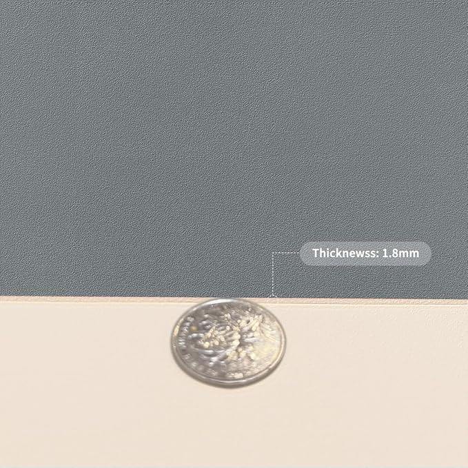 Zinkooat Dresser Protector - Can Be Used On Both Sides Waterproof and Easy to Clean Good Flatness Used for Dresser Table(Off White+Light Gray 10x36)