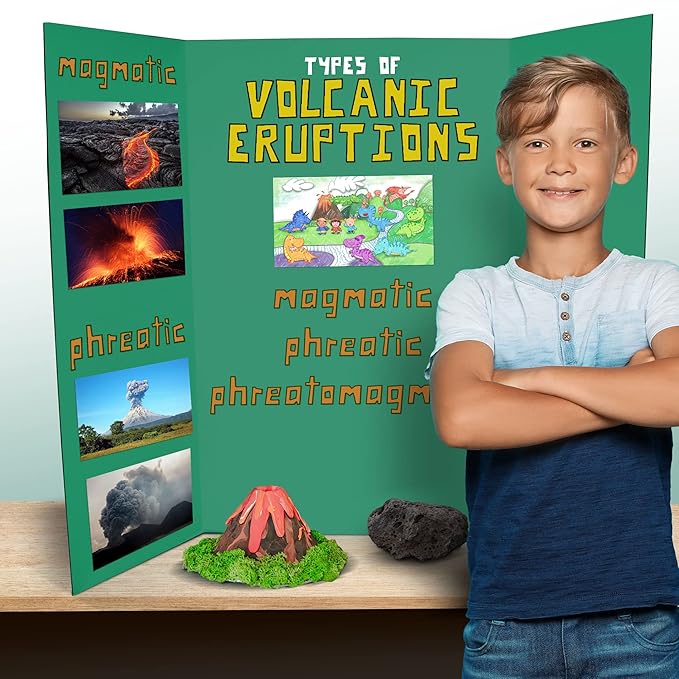 Flipside Products 36” x 48” Foam Project Boards for Presentations, Science Fair, School Projects, Event Displays and Trifold Picture Board - Assorted Colors - 3 Pack