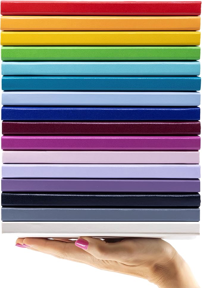 PAPERAGE Graph Paper Journal Notebook, (Lavender), 160 Pages, Medium 5.6 in x 8 in - 100 GSM Thick Paper – Hardcover Grid Notebook for Work or School