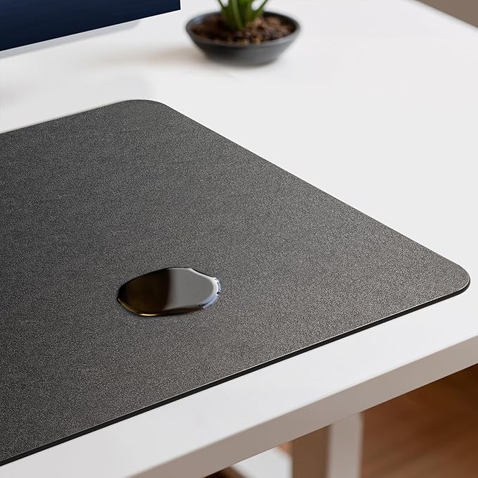 Jotsome Leather Desk Pad Mat, Non-Slip Desk Blotter Pad - Desk Protector for Office, Home, Laptop, and Desktop, Gift for The Holidays (Tan, 34" x 17")