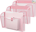 MINDEPOT Wall File Organizer,Hanging Wall Mounted File Folder Binder Holder Mail Organizer for Office,Home and School Supplies