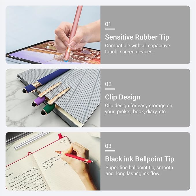 10pcs Inspirational Quotes Rose Gold Pens Set Fashion Design Novelty Pens Funny Rose Gold Office Decor Cute Office Supplies Ideal Gifts for Coworkers,Nurse and Girlfriend