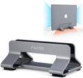 Psitek Aluminum Vertical Laptop Stand Dock Holder, Adjustable Slot Width 12-42mm, Space-Saving Upright Storage for MacBook and Laptops