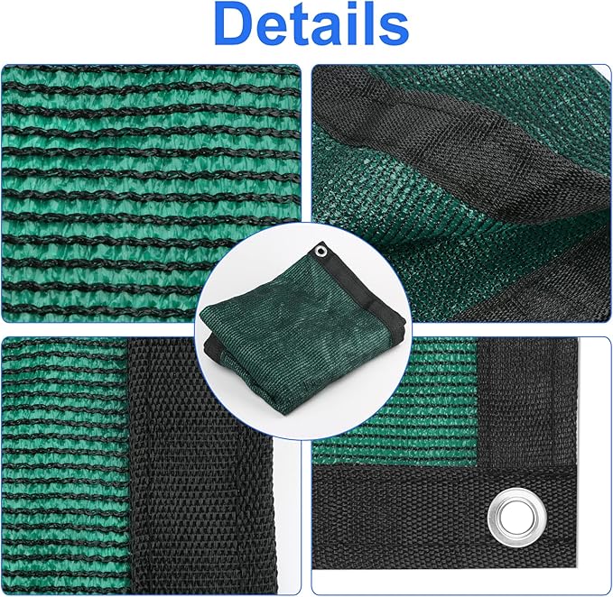 Green 5' x 6' Fence Privacy Screen Commercial Outdoor Backyard Shade Windscreen Mesh Fabric