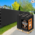 Xpose Safety Privacy Fence Screen 6’ x 50’ (72 Pack) – Bulk Full Pallet – Heavy Duty Black Mesh with 90% Visibility Block, UV Protection – Includes Cable Ties for Garden, Yard, Nursery, Kennel,Dog Run