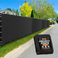 Xpose Safety Privacy Fence Screen 4’ x 50’ – Heavy Duty Black Mesh with 90% Visibility Block, UV Protection – Includes Cable Ties – for Garden, Yard, Nursery, Kennel, Dog Run, Greenhouse